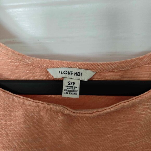 I love H81 Peach cropped tank size Small - Picture 2 of 5